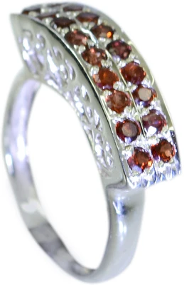 24% OFF on Riyo Handsome Garnet Sterling Silver Garnet Ring