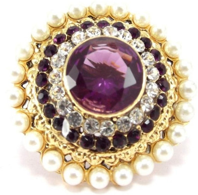 50% OFF on Aria Alloy 18K Yellow Gold Plated Ring