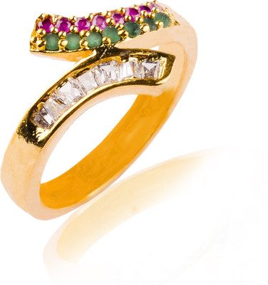 52% OFF on Fashion Bajar Peculiar Alloy, Brass Ruby, Zircon, Emerald 24K Yellow Gold Plated Ring 52% OFF on Fashion Bajar Peculiar Alloy, Brass Ruby, Zircon, Emerald 24K Yellow Gold Plated Ring