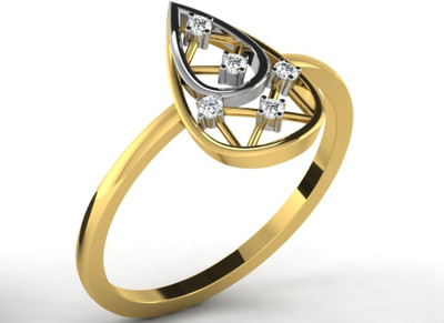 35% OFF on Sparkles Gold 18 K Ring