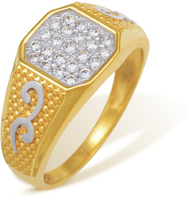 5% OFF on Nishtaa Yellow Gold Cubic Zirconia 22 K Ring