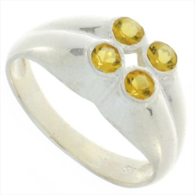 55% OFF on 925 Silver Silver Citrine Sterling Silver Plated Ring 55% OFF on 925 Silver Silver Citrine Sterling Silver Plated Ring
