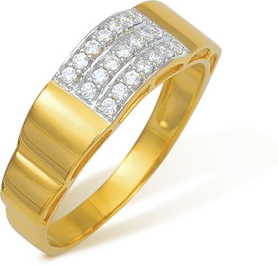 10% OFF on Ishtaa Gold Cubic Zirconia 18 K Ring