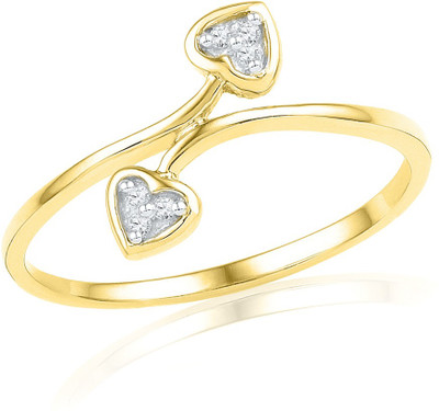 39% OFF on Jpearls Yellow Gold Diamond 18 K Ring