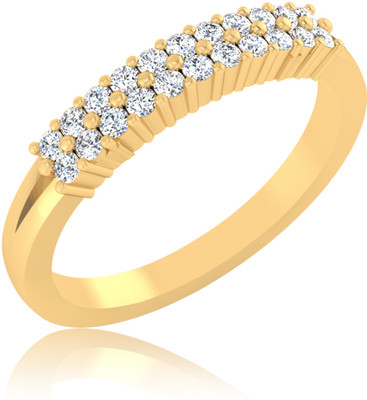 31% OFF on Forevercarat Genuine Silver 14K Yellow Gold Plated Ring