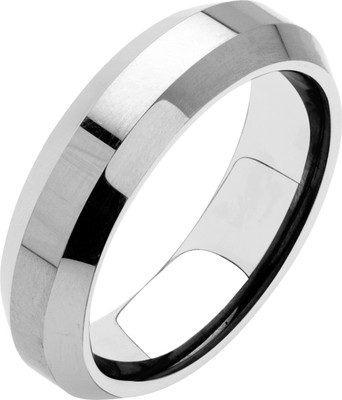 68% OFF on Krishna Comfort Fit Beveled Edge Tungsten Ring