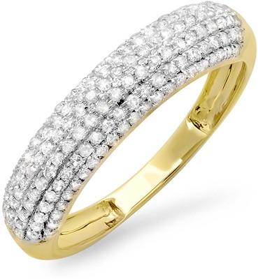 66% OFF on Kavya Jewels Anniversary Yellow Gold Diamond 14K Yellow Gold Plated 14 K Ring