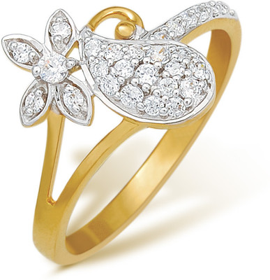 4% OFF on Nishtaa Yellow Gold Cubic Zirconia 22 K Ring