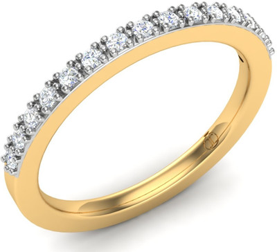 30% OFF on Theme Jewels Band LR-0074, Certified Real Diamond & 18Kt Hallmarked Yellow Gold Diamond 18 K Ring