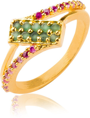 50% OFF on Fashion Bajar Piquant Alloy, Brass Ruby, Emerald 24K Yellow Gold Plated Ring 50% OFF on Fashion Bajar Piquant Alloy, Brass Ruby, Emerald 24K Yellow Gold Plated Ring