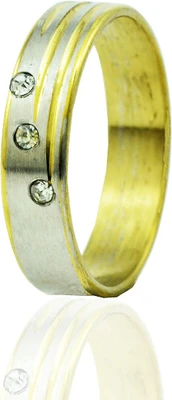 66% OFF on Alphaman Summer Social Status Solitaire Dual Tone Metal, Alloy Ring