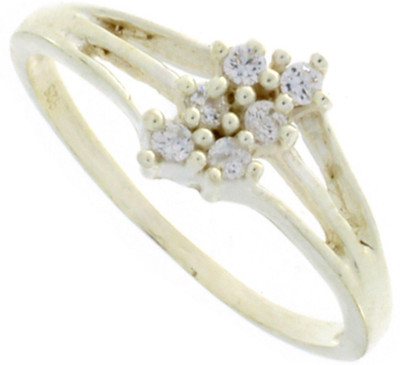 59% OFF on 925 Silver Silver Zircon Sterling Silver Plated Ring