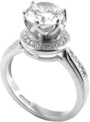 10% OFF on Jewel Craft Silver Cubic Zirconia Rhodium Plated Ring