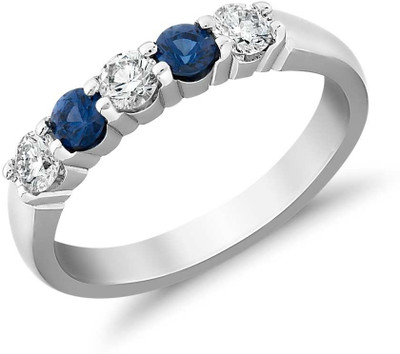 60% OFF on Ziveg 92.5 Sterling Silver Made With Swarovski Zirconia Silver Swarovski Crystal Platinum Plated Ring