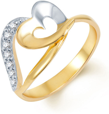 57% OFF on Sukkhi Bewitching Alloy Cubic Zirconia 18K Yellow Gold, Rhodium Plated Ring