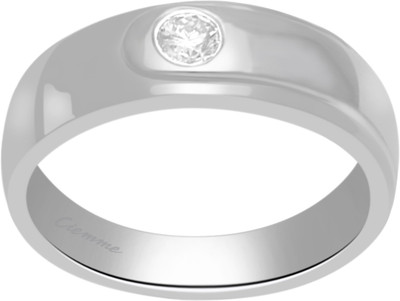 50% OFF on Ciemme Valentine NEW Collection 0.30 CT Stackable Sterling Silver Cubic Zirconia Ring