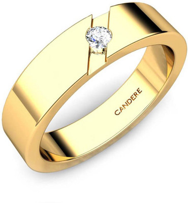 15% OFF on Candere Daisy Yellow Gold Diamond 18 K Ring