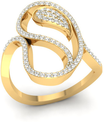 29% OFF on Jewels5 Yellow Gold Diamond 18 K Ring