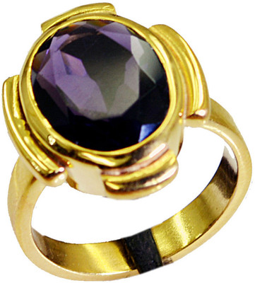 26% OFF on Riyo Appealingstar Amethyst Cz Copper Cubic Zirconia 18K Yellow Gold Plated Ring
