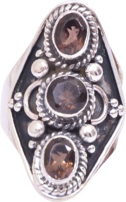 45% OFF on Rubera Silver Quartz Ring