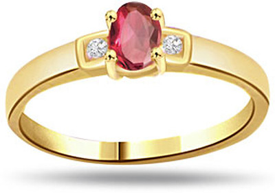 30% OFF on Surat Diamond Classic Diamond & Ruby Ring SDR998 Yellow Gold Diamond, Ruby 18 K Ring