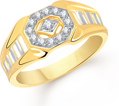 70% OFF on VK Jewels The Victor Alloy Cubic Zirconia 18K Yellow Gold Plated Ring