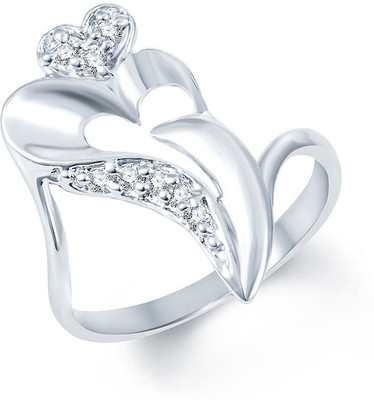 58% OFF on Sukkhi Estonish Alloy Cubic Zirconia Rhodium Plated Ring