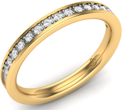 30% OFF on Theme Jewels Band LR-0069, Certified Real Diamond & 18Kt Hallmarked Yellow Gold Diamond 18 K Ring