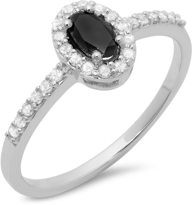 71% OFF on Kavya Jewels Ladies Halo White Gold Diamond 14K White Gold Plated 14 K Ring