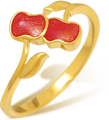 10% OFF on FFF Gold Cubic Zirconia 18 K Ring