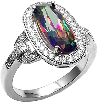 9% OFF on Jewel Craft Silver Alexandrite Rhodium Plated Ring