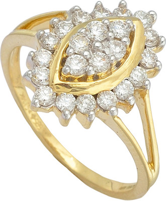 21% OFF on Caratcents Gold Diamond 14K Yellow Gold Plated 14 K Ring