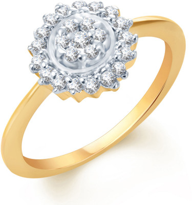 67% OFF on Sukkhi Attractive Alloy Cubic Zirconia 18K Yellow Gold, Rhodium Plated Ring
