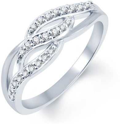 64% OFF on Sukkhi Floral Alloy Cubic Zirconia Rhodium Plated Ring