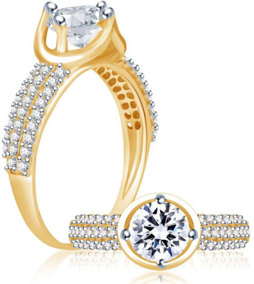 72% OFF on Sukkhi Cubic Zirconia Stone Studded Solitaire Alloy Cubic Zirconia Rhodium, 18K Yellow Gold Plated Ring 72% OFF on Sukkhi Cubic Zirconia Stone Studded Solitaire Alloy Cubic Zirconia Rhodium, 18K Yellow Gold Plated Ring