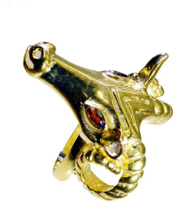 24% OFF on Riyo Lovelystar Garnet Copper Garnet 18K Yellow Gold Plated Ring