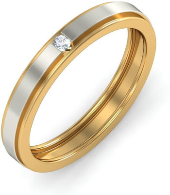 10% OFF on Lovbands Yellow Gold, White Gold Diamond 18 K Ring