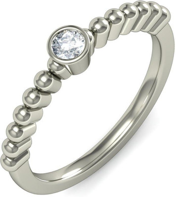 BlueStone Purity White Gold Diamond 18K White Gold Plated 18 K Ring