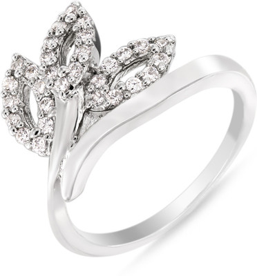 54% OFF on Mahi Obsessed Alloy, Brass Zircon Rhodium Plated Ring