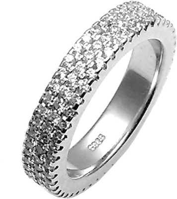 10% OFF on Jewel Craft Silver Cubic Zirconia Rhodium Plated Ring