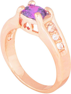 54% OFF on Sparkling Drop Alloy Cubic Zirconia Ring