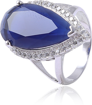 30% OFF on Jisha Sterling Silver Cubic Zirconia, Sapphire Ring