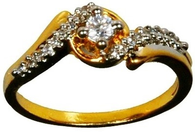 75% OFF on Lubhavini LB-R02 Alloy Yellow Gold Plated 22 K Ring