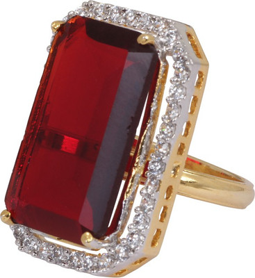 Jewelfin Princess Choice Alloy Rhodium Plating Ring