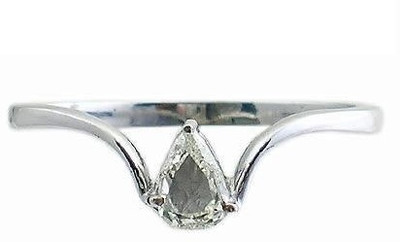 24% OFF on Aaditya Diamonds Solitaire Sterling Silver Diamond Sterling Silver Plated Ring