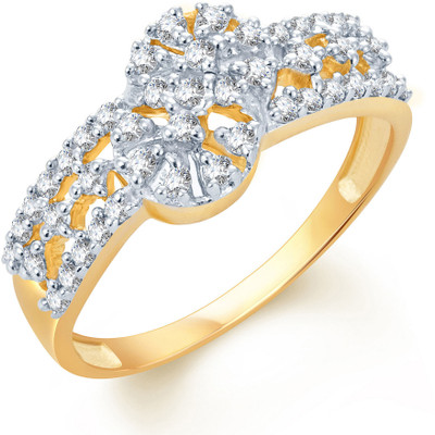 62% OFF on Sukkhi Ravishing Alloy Cubic Zirconia 18K Yellow Gold, Rhodium Plated Ring