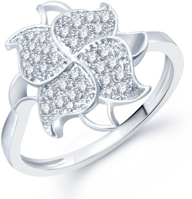 60% OFF on Sukkhi Alloy Cubic Zirconia Rhodium Plated Ring
