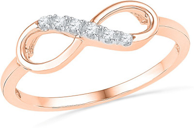 12% OFF on Jpearls Rose Gold Diamond 18K Rose Gold Plated 18 K Ring