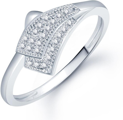 64% OFF on Sukkhi Alloy Cubic Zirconia Rhodium Plated Ring