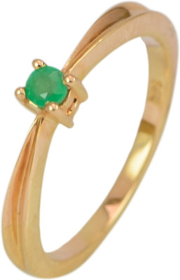 15% OFF on Rakam Gold Emerald 14K Rose Gold Plated 14 K Ring
